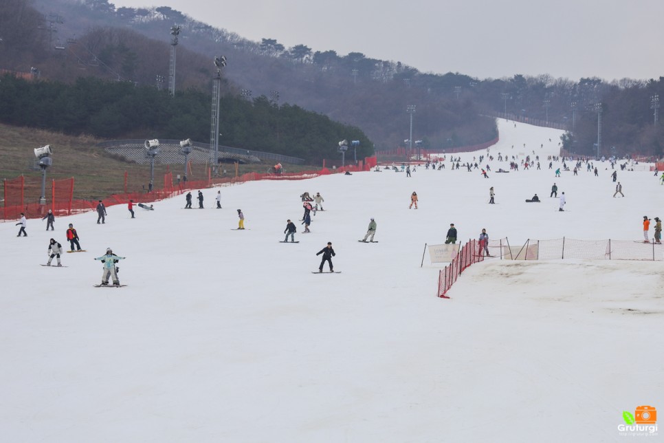 곤지암 리조트 렌탈샵 스키강습 後 곤지암 스키장