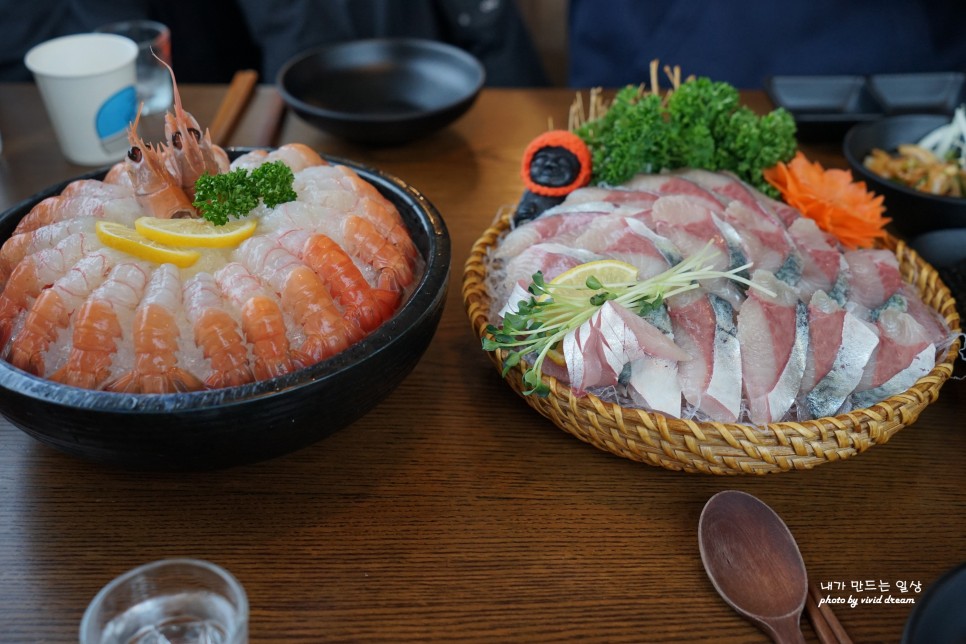 제주 한림 맛집 제주의노을 제주도 딱새우회 고등어회 횟집