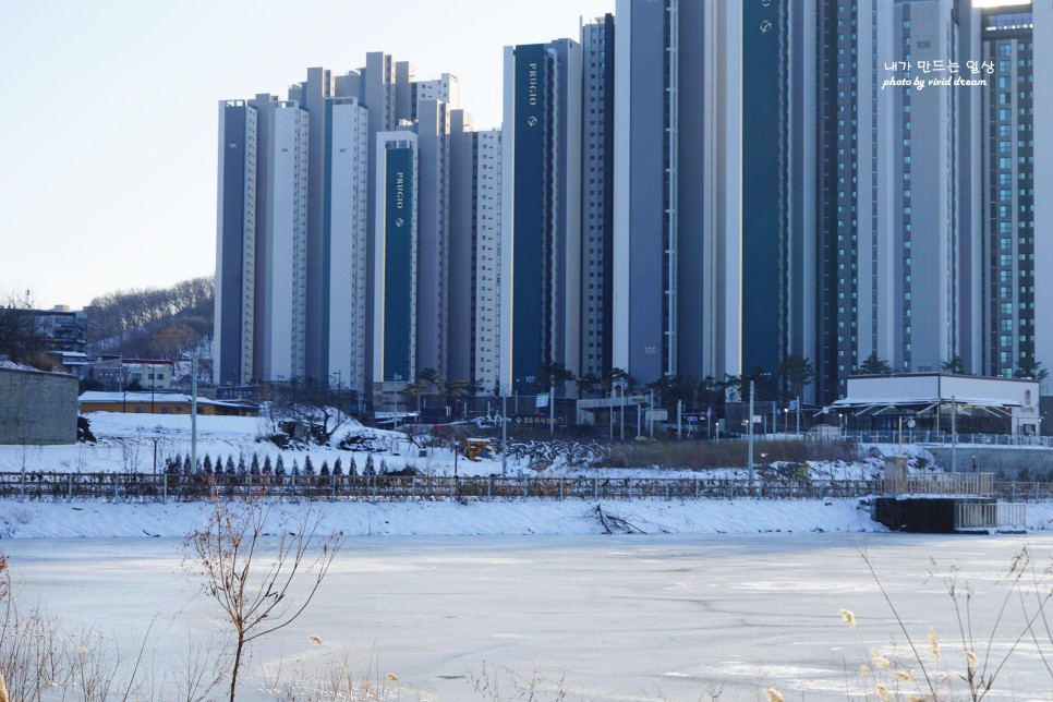 천안 아이와 가볼만한곳 성성호수공원 숲놀이터 겨울풍경