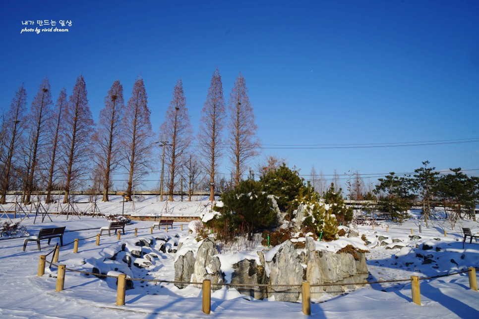 천안 아이와 가볼만한곳 성성호수공원 숲놀이터 겨울풍경