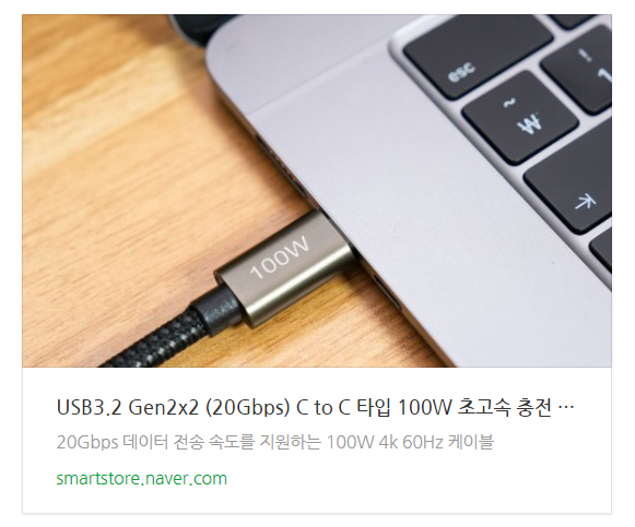 USB C타입 고속 충전 CTOC 케이블 삼성덱스 듀얼모니터 연결 지원