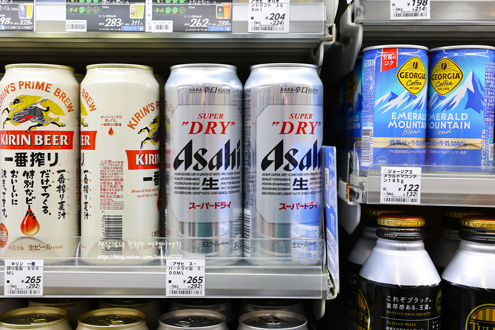 일본편의점 일본 맥주 종류 간식 커피 크림브륄레