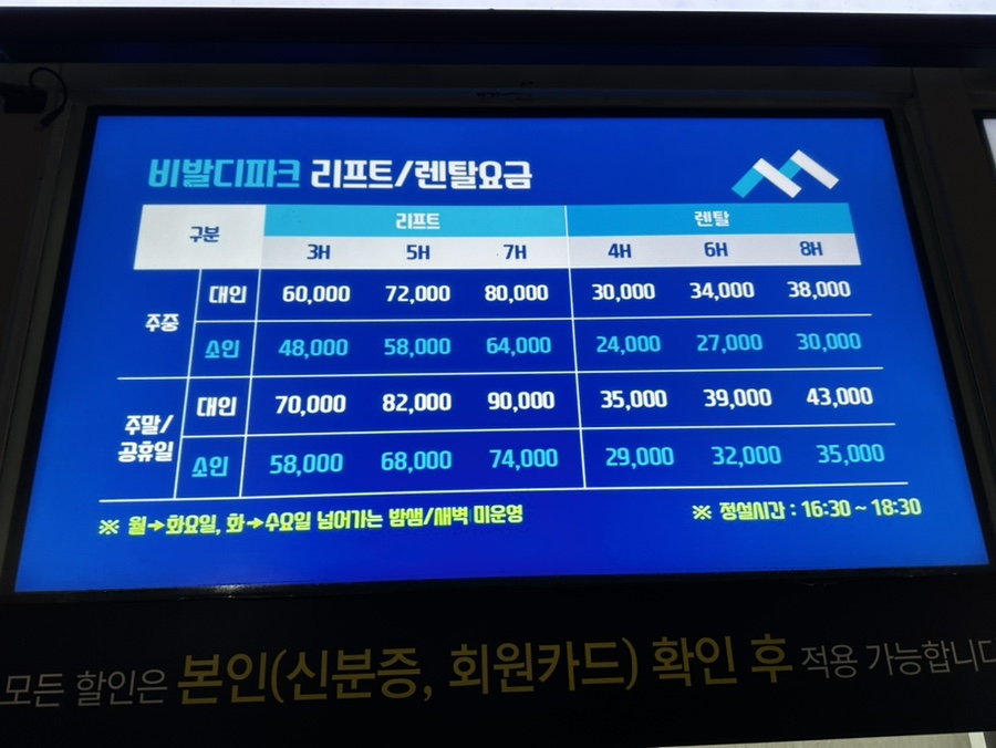 23년12월 27일 비발디파크 스노우보드 타러 다녀온 후기