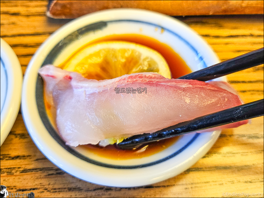 갓덴스시 회전초밥 사시미 메뉴판 의정부 신세계백화점 맛집