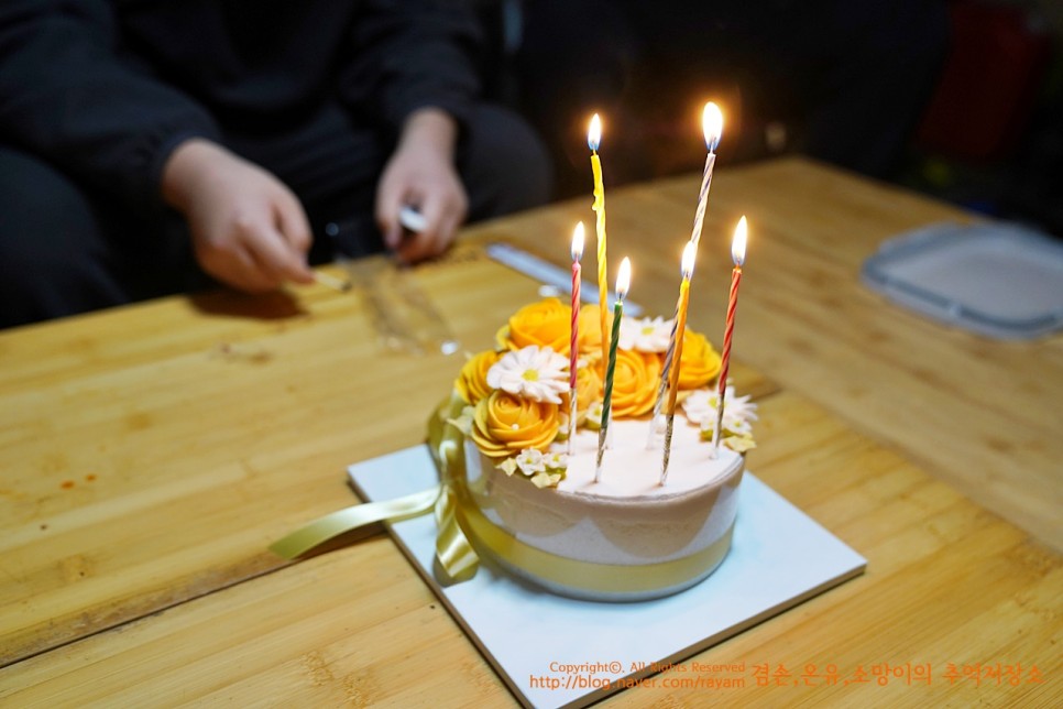 신서동떡케이크 앙금플라워떡케이크 주문제작 라프케이크 짱이쁨!