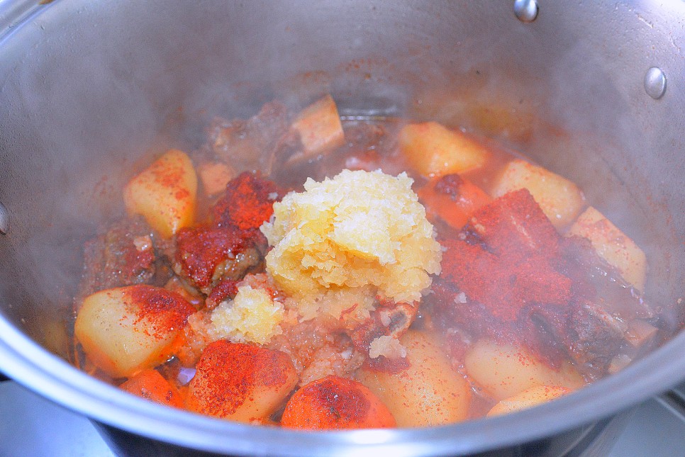 매운 소갈비찜 레시피 소갈비찜 양념 만드는법