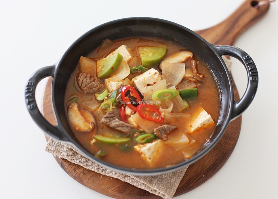 소고기 된장찌개 맛있게 끓이는 법 고기집 고깃집 된장찌개 레시피