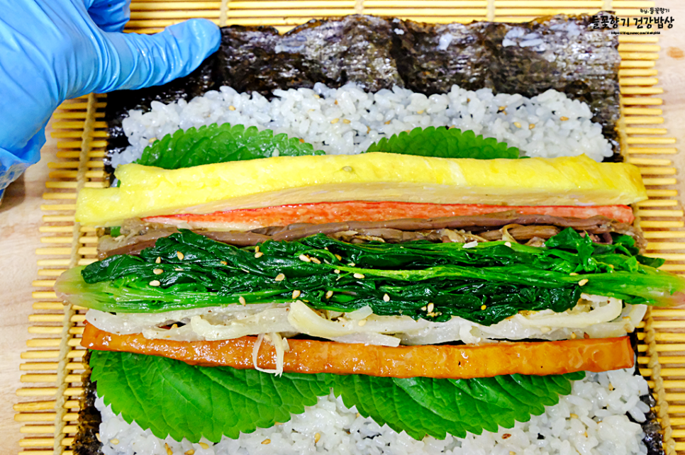김밥맛있게싸는법 명절 나물김밥 만들기 남은 명절음식 활용