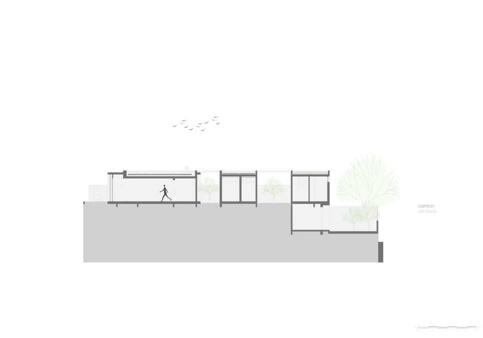 숲과 도시 사이! 맥락에 최적화한 현대식 단층집, Araucaria Residence by VOO® Arquitetura e Engenharia