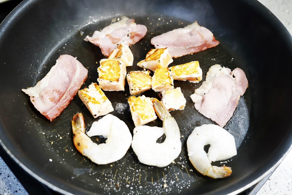 다이어트 도시락 만들기 연어포케 새우포케 현미밥 직장인도시락