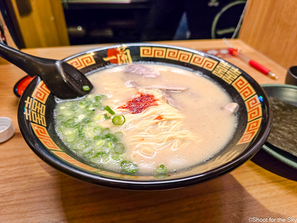 일본 맛집 줄서서 먹는 이치란라멘 본점 단계 메뉴 주문 방법