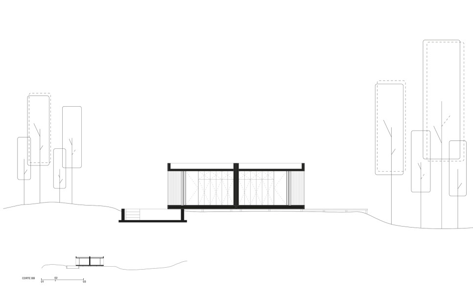 전후 대칭 구조로 지은 모듈러 하우스, Trica House by iHouse estudio