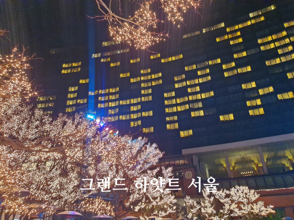 서울 호캉스 추천 그랜드 하얏트 서울 야경 숙소 객실 라운지 조식 후기