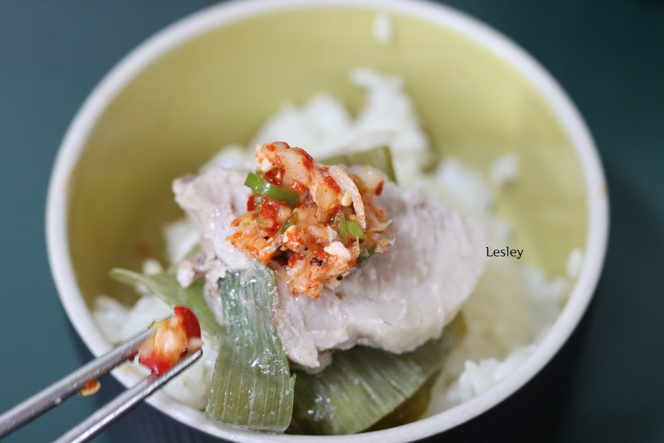 편스토랑 윤유선 대파 수육 맛있게 삶는법 무수분 삼겹살 수육 삶기