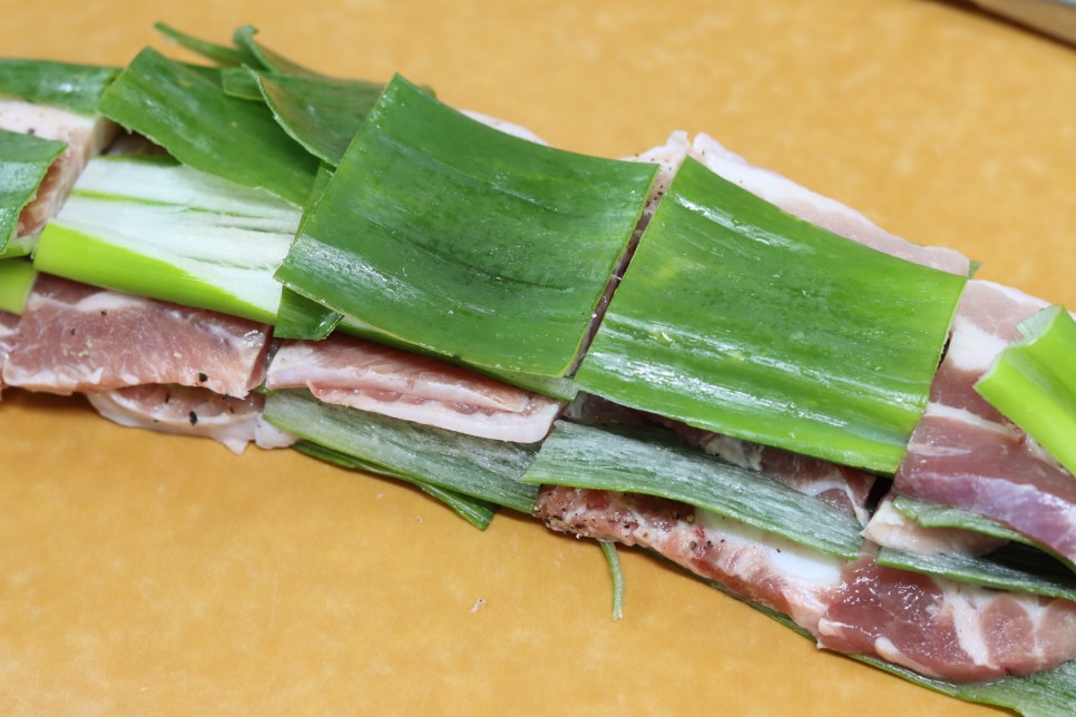 편스토랑 윤유선 대파 수육 맛있게 삶는법 무수분 삼겹살 수육 삶기