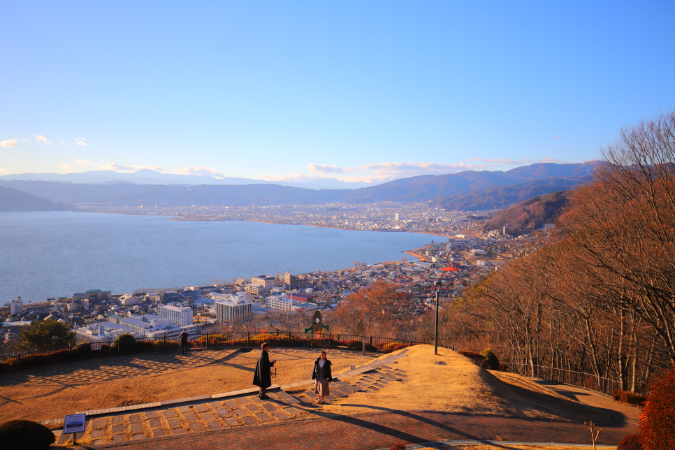 일본 여행 추천 너의이름은 배경지 실제장소 마을 스와호수 전망대 가는법