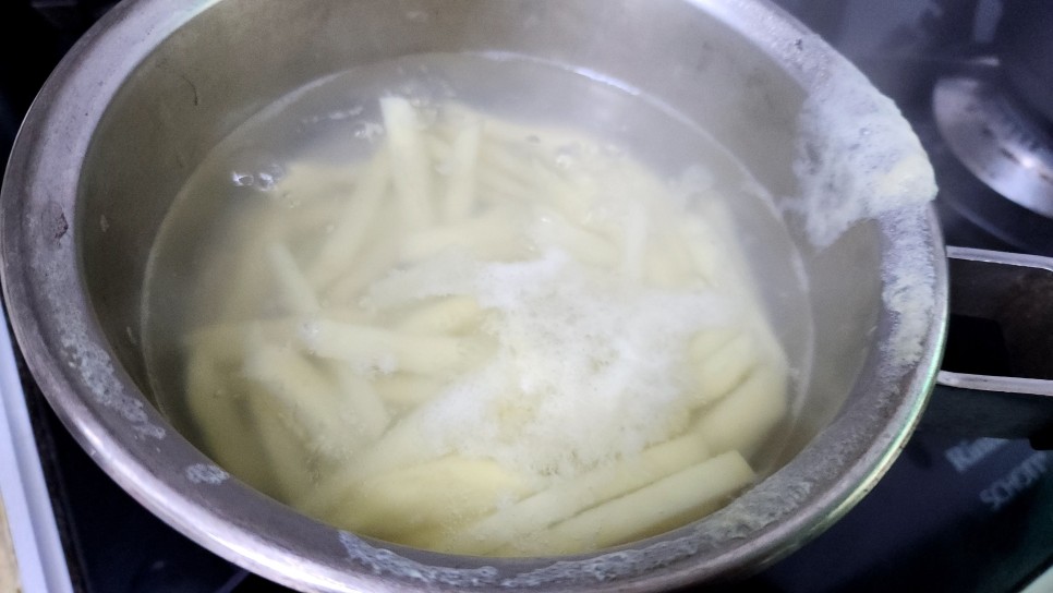 남편도시락반찬 스팸감자볶음 감자요리 레시피 감자채볶음 감자햄볶음 만드는법