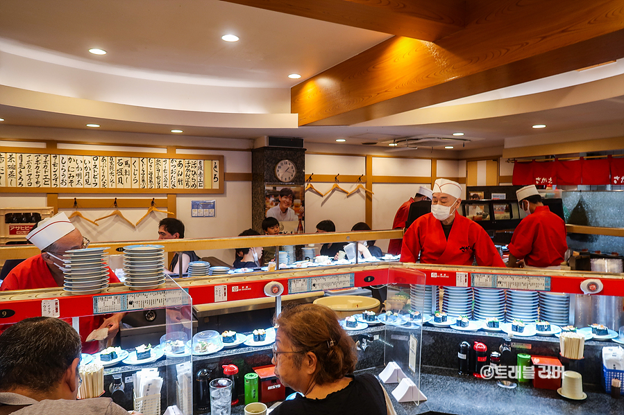 오사카 맛집 우메다 회전초밥 가성비 좋은 사카에 스시