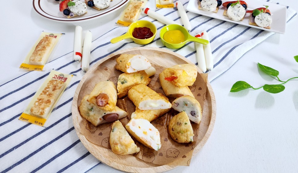 아이들 간식 추천 고래사어묵으로 홈파티음식 과일치즈 카나페 만들기