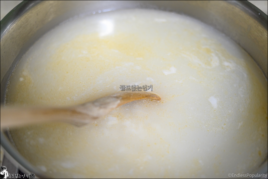 쌀로 흰죽 끓이는법 대장내시경 흰쌀죽 장염죽 만들기