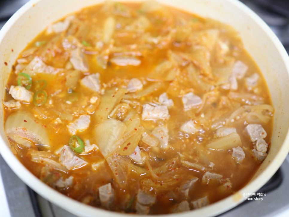 백종원 목살김치찌개 돼지고기 묵은지 신김치찌개