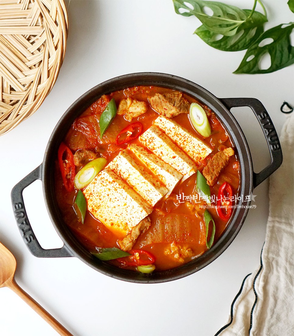 두부 김치찌개 맛있게 끓이는법 류수영 돼지고기 김치찌개 레시피