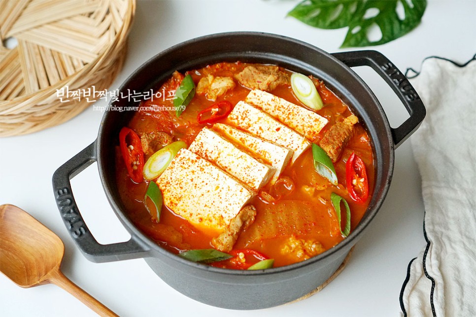 두부 김치찌개 맛있게 끓이는법 류수영 돼지고기 김치찌개 레시피