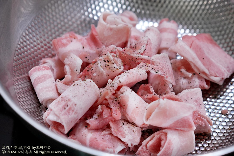 애호박 된장찌개 맛있게 끓이는법 고깃집 돼지고기 된장찌개 레시피 재료