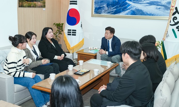 오영훈 지사, 도내 4개 대학 총학생회장단에 청년정책 홍보 협력 당부