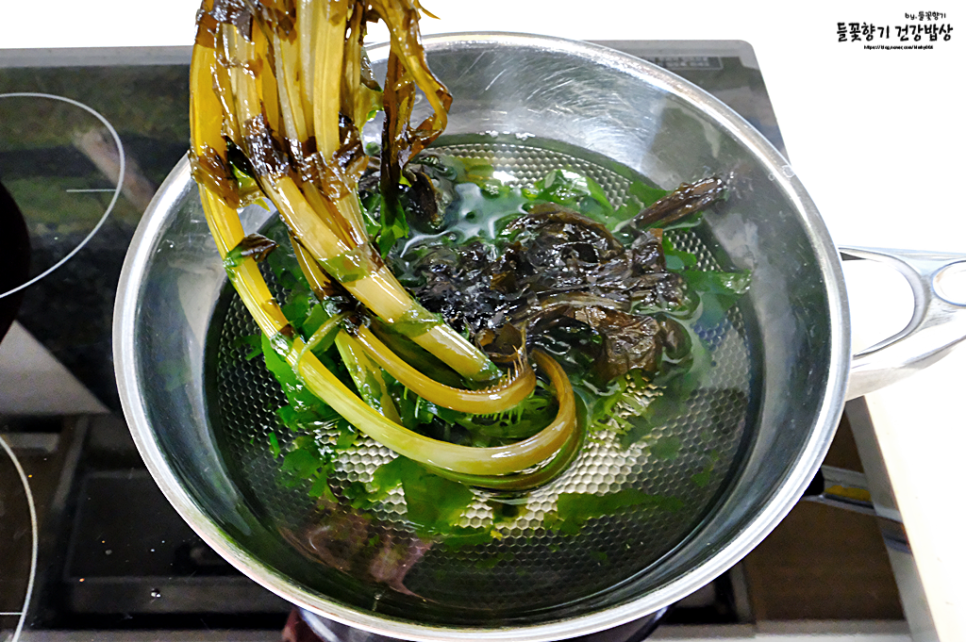 물미역데치기 생미역 씻기 물미역 손질 요리 초고추장 만들기