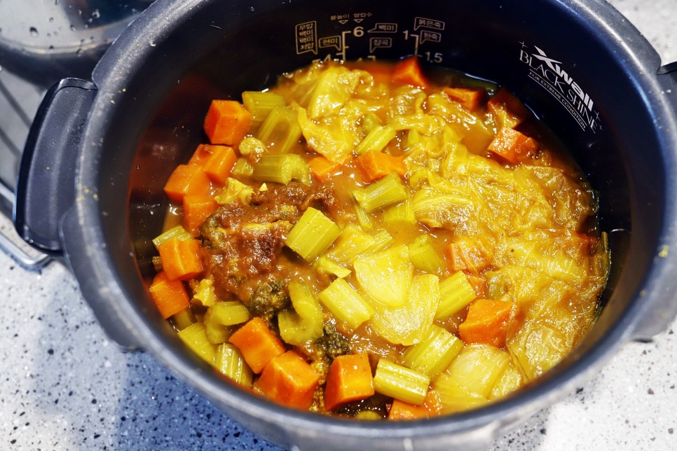 카레 맛있게 만드는법 무수분 전기밥솥 토마토 채식카레 야채카레