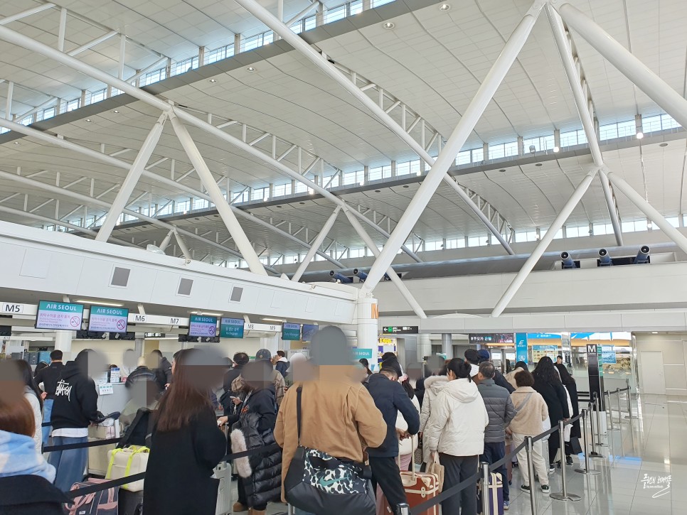 일본 후쿠오카 여행 항공권 에어서울 모바일체크인 수화물