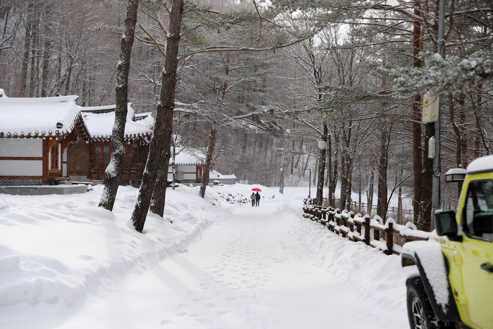지프 랭글러 루비콘과 함께한 강원도 홍천 눈프로딩 여행, 삼봉자연휴양림