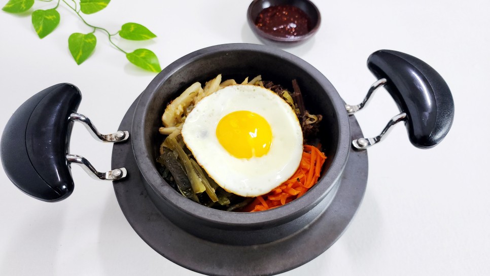 한그릇요리 나물비빔밥 고추장 양념장 돌솥비빔밥 만들기 비빔밥나물 곱돌솥밥
