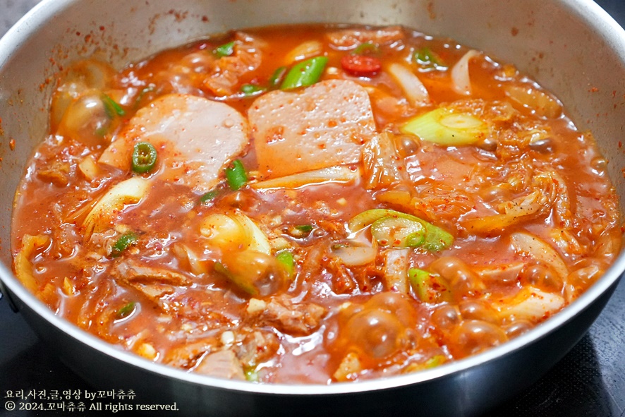 스팸 참치 김치찌개 맛있게 끓이는법 스팸 김치찌개 레시피 간단한 찌개종류