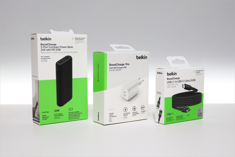 벨킨(Belkin) 갤럭시 S24 솔루션 4종, 보호필름, PPS 고속 충전기 / 보조배터리, PD 케이블 리뷰