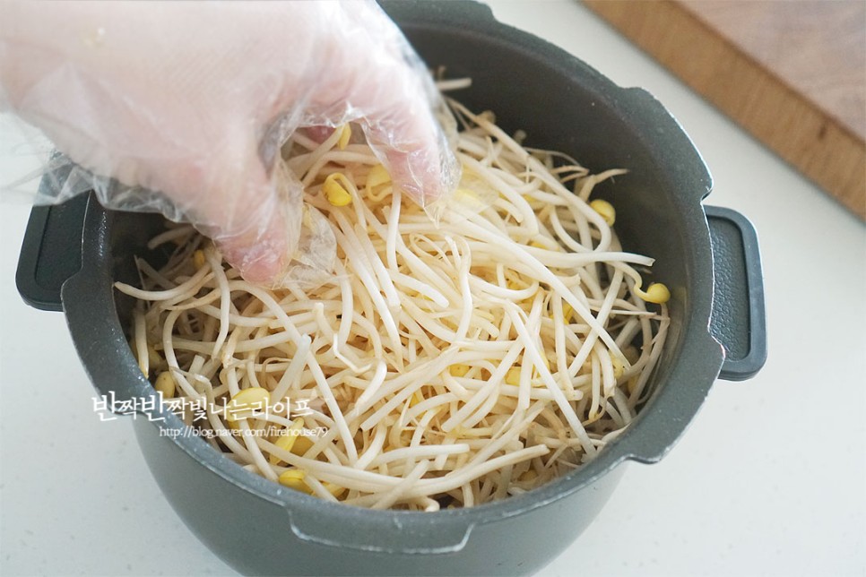 콩나물밥 양념장 만들기 전기밥솥 소고기 콩나물밥 만드는법