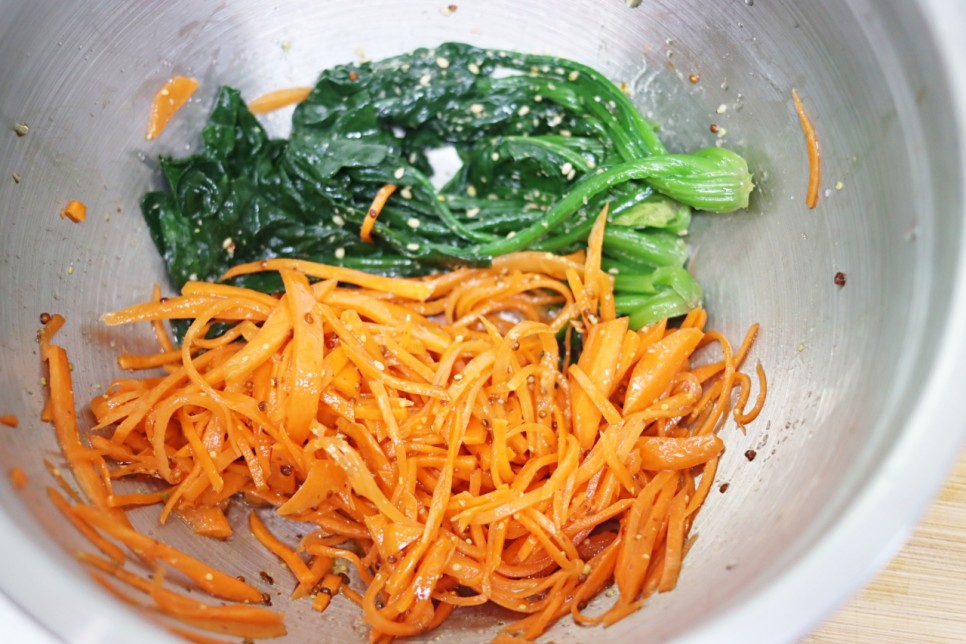 당근라페 만들기 당근요리 당근라페 김밥 당근김밥 시금치김밥맛있게싸는법