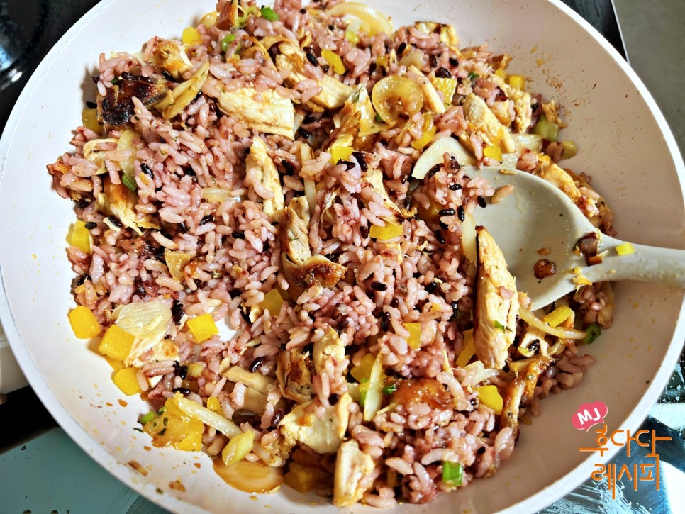 치킨마요덮밥 만들기 후라이드 치밥 소스 레시피 남은치킨 요리