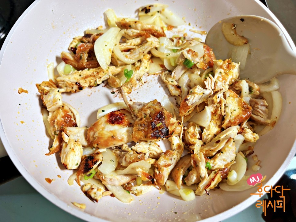 치킨마요덮밥 만들기 후라이드 치밥 소스 레시피 남은치킨 요리