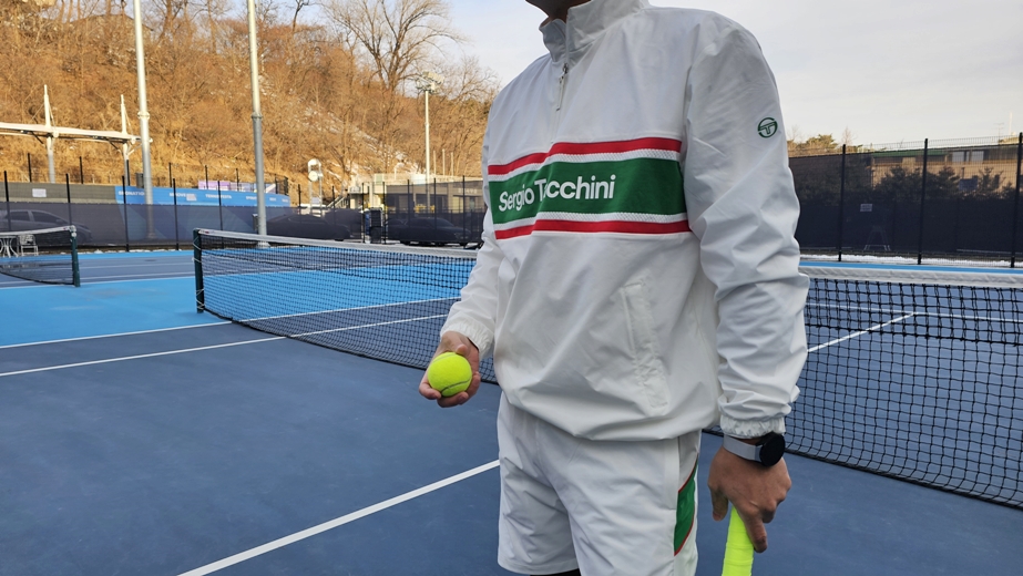 남자 테니스복, 명품 테니스 웨어 세르지오 타키니 바람막이 리뷰