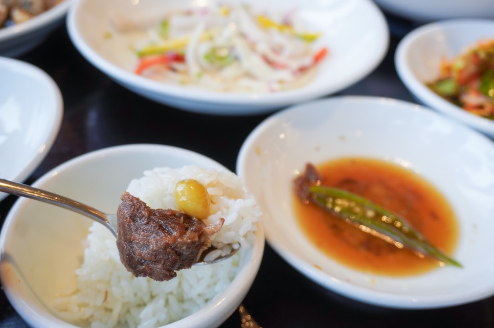 의왕 백운호수 한정식 맛집 백운원 푸짐한 우대갈비찜