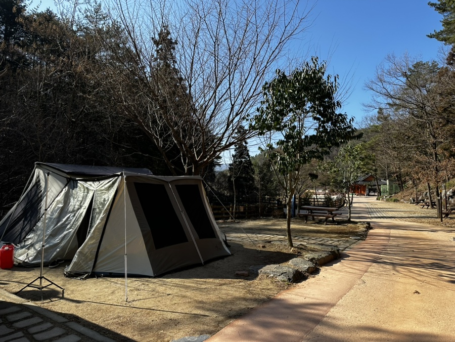 403.순천자연휴양림 캠핑 오랜만에 좌식모드 평일 1박 15000원