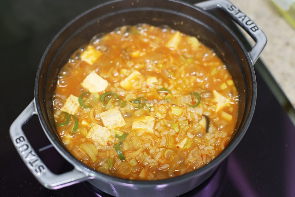 식당 된장찌개 끓이는 법 된장술밥 레시피 된장밥 만들기