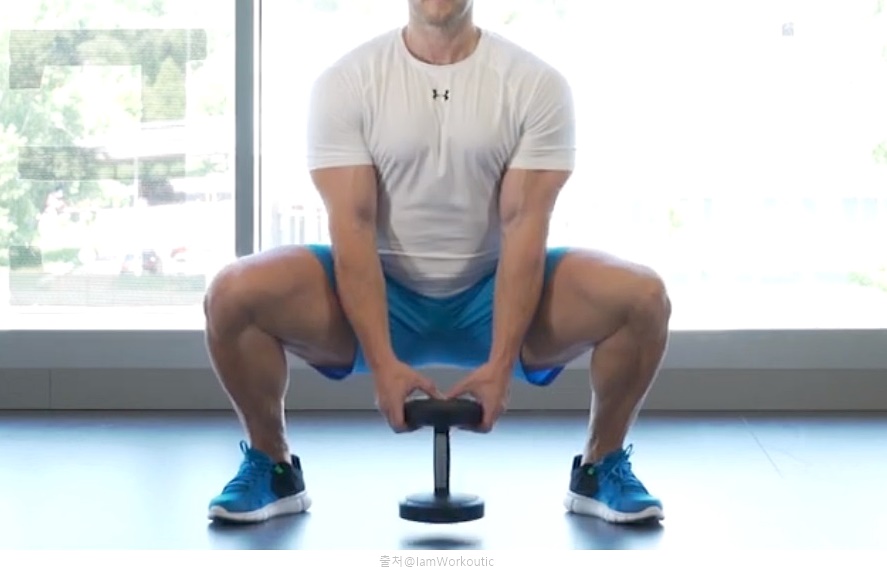 홈트 근력 운동 스쿼트 종류 덤벨 와이드스쿼트 효과 다리 근육 강화 매일 100개 칼로리