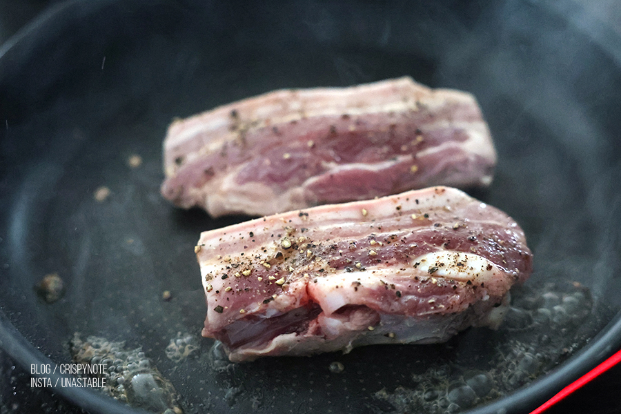 쫄깃 오겹살 덮밥 만들기 동남아풍 제주흑돼지 요리