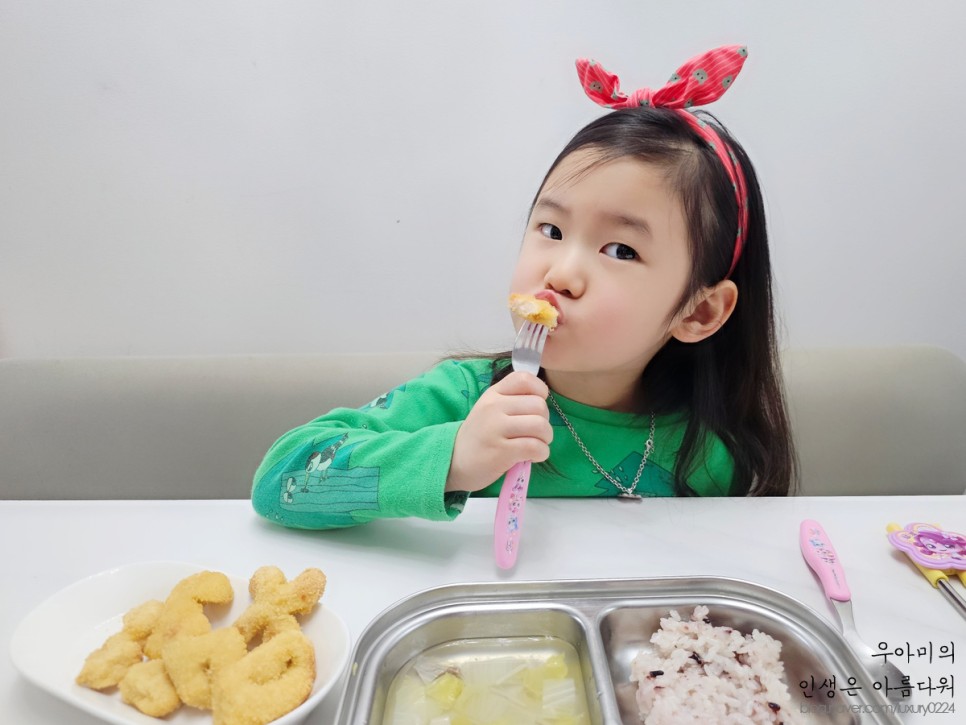 유아반찬 유아식반찬으로 좋고 출출할 때 어린이간식 제격인 푸디버디 숫자 치킨너겟!