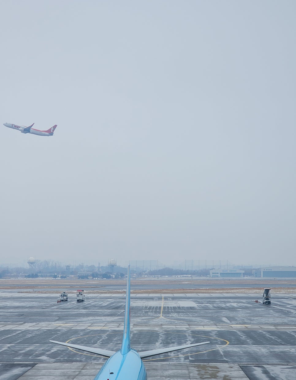 김포공항 국내선  전망대 비행기 구경