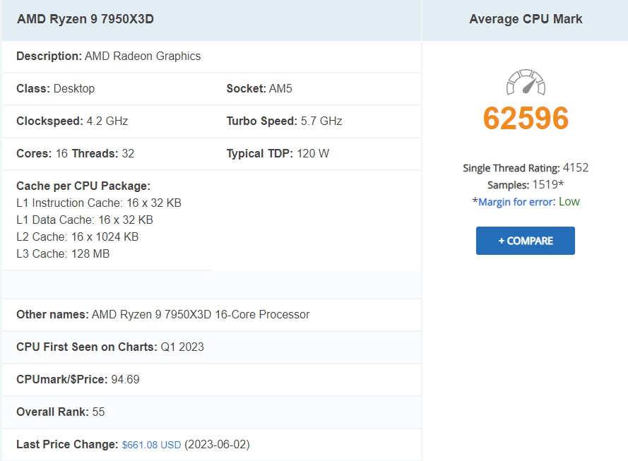 CPU 성능순위 인텔 AMD 노트북CPU 3월 기준