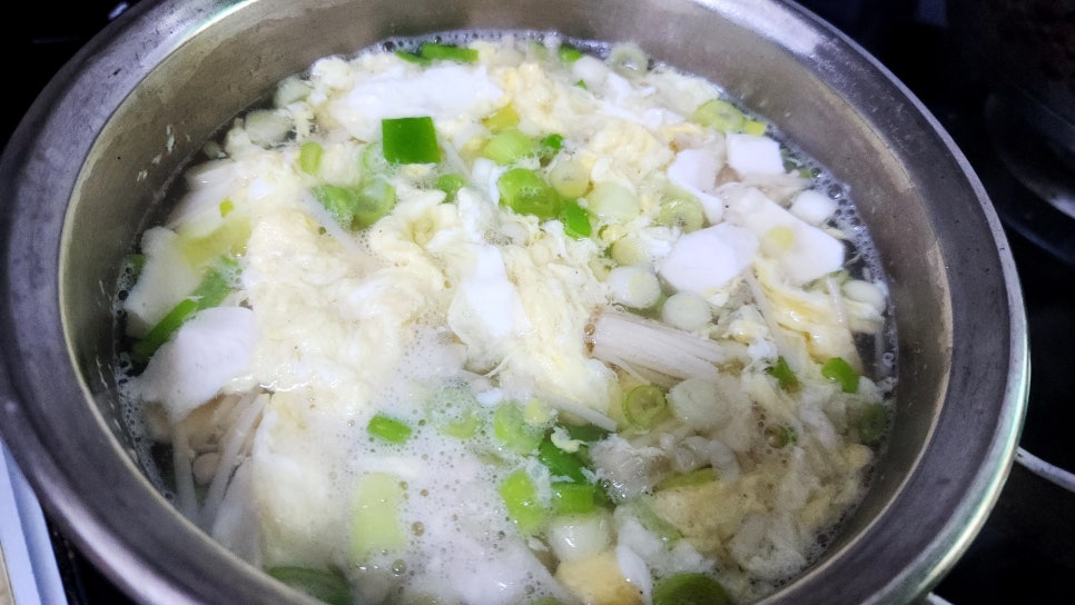 맑은국종류 초간단요리 순두부 계란국 끓이는법 계란파국 요리 계란탕 만들기
